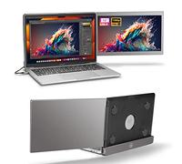 JoyReal Portable Monitor for Laptop Mac USB Dual Laptop Screen Extender 12'' FHD 1080P Second Travel Display for 13.6'' Mackbook Air M2