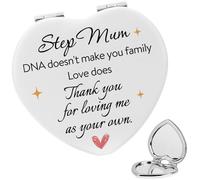 JoyrnalK Step Mum Gifts Compact Mirror Easter Gifts for Step Mum Easter Basket Fillers Stepmum Birthday Gift Makeup Mirror Stepmum Valentines Halloween Christmas