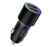 Joyroom JR-CL10 Car Charger with 2 USB Ports - 4.8A - Black