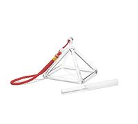 Joysense Clear Quartz Crystal Singing Pyramid 4 inch With Crystal Singing Bowl Striker