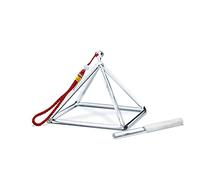 Joysense Crystal Singing Pyramid Clear Quartz 5 inch With Crystal Singing Bowl Striker