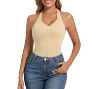 Joyshaper Shapewear Cami Tummy Control Vest Women's Shaping Tops Padded Camisole Compression Tank Tops Beige L