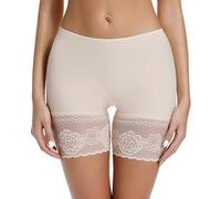 Joyshaper Underskirt Shorts Safety Pants Anti Chafing Lace Knickers Boxer Briefs Slip Short Underwear for Women Beige S