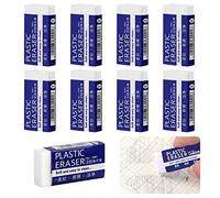 JOYSKY 9 PCS Rubbers Erasers for Kids, White Pencil Rubbers Erasers Soft White 2B Exam Eraser for Office, Kids, Adults, Classic Latex Free Plastic Rubber
