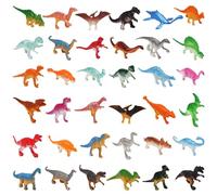 JOYSKY Mini Dinosaur Figures, 48 Pcs Plastic Dinosaurs Toys for Kids Boys & Girls Birthday Gift, T-rex, Stegosaurus, Pterosaur Party Bag Fillers for Kids