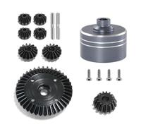 JOYSOG Aluminum Differential Shell Diff Cover for Tamiya XV02 TT02 TT02B Differential Teeth&Gear Differential Cover Upgraded Parts (Titanium)