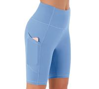 JOYSPELS Women's High Waisted Cycling Shorts with Pockets | Non-See Through, 4-Way Stretch, Activewear, Workout Shorts for Gym, Running, Yoga & Sports, Soft, Supportive, Squat Proof
