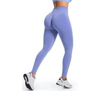 JOYSPELS Women's Seamless Bums Lift Leggings - Scrunch Bums Tummy Control High Waisted Gym Leggings for Women Running Sports Workout Yoga Pants UK - Hydrangea-L