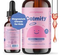 JoySpring Magnesium Citrate Liquid for Kids - Sugar & Gluten-Free Magnesium Supplement with Chamomile & Passion Flower - Calm Support for Kids &