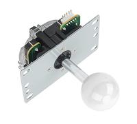Joystick Arcade1Up Joystick Replacement Gamepad Stick for Circuit Board, Hikig 2 Player Led Buttons and Diy Kit Video Games (White)