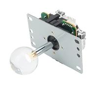 Joystick Arcade1Up Joystick Replacement Gamepad Stick for Circuit Board, Hikig 2 Player Led Buttons and Diy Kit Video Games (Transparent)
