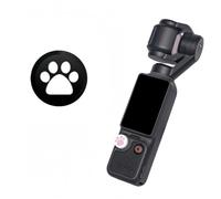 Joystick Cap Protector Compatible with DJI Osmo Pocket 4/4 Pro, Cute Paw Design Anti-Slip Silicone Thumb Stick Cover for Gimbal Camera, Vlogging Accessory (Black White)
