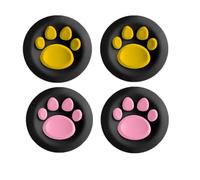 Joystick Caps for Asus Rog Xbox Ally/Rog Xbox Ally X, Silicone Joystick Caps Grips Cap for Rog Xbox Ally X Controller Joy-Con Thumbstick Case (Black-Pink+Black-Yellow, 4 Pack)