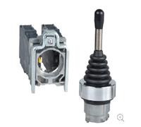 Joystick controller, Harmony XB4, metal, 22mm, 4 directions, stay put, 1NO