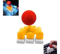 Joystick Keycaps for Mechanical Keyboard, 4-Way Functional WASD Directional Arcade Stick Keycap, 3D Printed Gaming Accessories for Esports, Programming and Typing (Yellow)