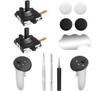 Joystick Replacement Kit for Meta Quest 3 Controllers - 2× Analog Thumb Sticks + 4× Thumbstick Caps with Tools - Compatible Quest 3 Accessories for Left/Right Controller Repair