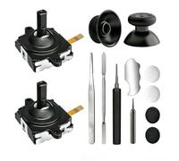 Joystick Replacement Kit for Meta Quest 3 Controllers - 2× Analog Thumb Sticks + 4× Thumbstick Caps with Tools - Compatible Quest 3 Accessories for Left/Right Controller Repair