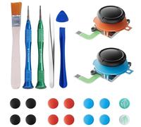 Joystick Replacement Kit for Nintend0 Switch2 Joycon(22 in one), Repair Kit for Switch2, Include 2 Thumbsticks, Drift Fix Tools Y / +Screwdriver, Tweezers, Pry Tools, 14 Thumbstick Grips