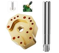 Joystick Soldering Iron Tip with Adapter for P5, P4, Xbox Series X/S, Xbox One & Switch Controllers, Multi-Hole Chrome-Plated Copper Tip, Excellent Heat Conduction, Precise Alignment