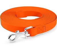 Joytale 5M 10M 15M 20M Long Line Dog Lead, Waterproof Training Lead for Medium, Large and Extra Large Dogs, Strong Long Dog Leash, Orange, 5M