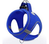 Joytale Step in Dog Harness,Soft Mesh Reflective Breathable Vest Harnesses,Easy Walk Harness with Safety Buckle for Cat,Puppies and Extra Small Dogs,XXS,Navy Blue