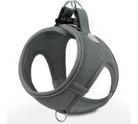 Joytale Step in Dog Harness,Soft Mesh Reflective Breathable Vest Harnesses,Easy Walk Harness with Safety Buckle for Small and Medium Dogs,M,Gray