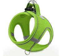 Joytale Step in Dog Harness,Soft Mesh Reflective Breathable Vest Harnesses,Easy Walk Harness with Safety Buckle for Medium Dogs,XL,Green