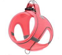 Joytale Step in Dog Harness,Soft Mesh Reflective Breathable Vest Harnesses,Easy Walk Harness with Safety Buckle for Cat,Puppies and Extra Small Dogs,XXS,Pink