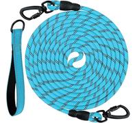 Joytale Training Leads for Dogs, Padded Handle Long Line Dog Lead, 5m 10m 15m 20m Long Leash for Training, Play, Camping, Backyard Tie Out, Blue, 10M