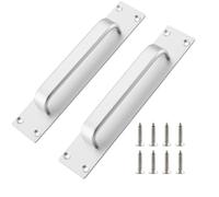 Joytey 2 Packs Door Handles Cabinet Pulls 7.87x1.57 in D Pull Handle with Screws Large Handle Pulls for Barn Garage Shed Gate Cupboard Wardrobe Doors Window Dresser Drawer Hotbed