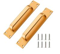 Joytey 2 Packs Door Handles Cabinet Pulls 7.87x1.57 in D Pull Handle with Screws Large Handle Pulls for Barn Garage Shed Gate Cupboard Wardrobe Doors Window Dresser Drawer Hotbed
