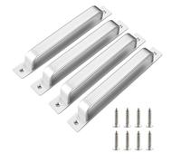 Joytey 4 Packs Door Handles Cabinet Pulls 8.35x0.98 in D Pull Handle with Screws Large Handle Pulls for Garage Gate Shed Barn Wadrobe Cupboard Doors Window Hotbed Drawer Dresser
