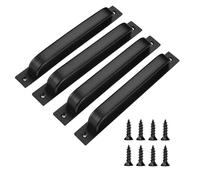 Joytey 4 Packs Door Handles Cabinet Pulls 8.35x0.98 in D Pull Handle with Screws Large Handle Pulls for Garage Gate Shed Barn Wadrobe Cupboard Doors Window Hotbed Drawer Dresser