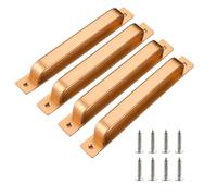 Joytey 4 Packs Door Handles Cabinet Pulls 8.35x0.98 in D Pull Handle with Screws Large Handle Pulls for Garage Gate Shed Barn Wadrobe Cupboard Doors Window Hotbed Drawer Dresser