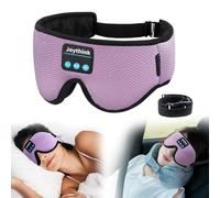 Joythink Sleep Headphones Sleep Mask Eye Mask 3D Deep Bluetooth for Sleeping Blackout Washable Music Eye Cover with Speaker Microphones Purple