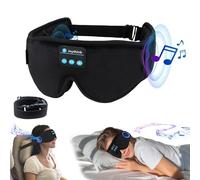 Joythink Sleep Headphones Sleep Mask Eye Mask 3D Deep Bluetooth for Sleeping Blackout Washable Music Eye Cover with Speaker Microphones Black