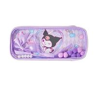 Joytop Marshmallow DIY Pencil Case for Large Capacity - Soft Plush Zipper Bag - Cute Multifunctional Pencil Bag Stationery Organizer for School & Travel (Purple)