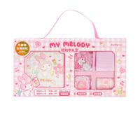 Joytop Wonderful Daily Life Magnetic Buckle Notebook Gift Set - Pastel A6 Journal with Pen, Stickers & Accessories - Kawaii Stationery Gift for Girls (2 Styles) (Pink)