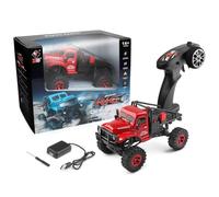 Joytopiaminds 1:18 Scale RC Car, 2.4GHz 4WD RC Off-Road Climbing Truck with LED Lights & High-Torque Motor, All-Terrain RC Rock Crawler Truck for Adults - RTR