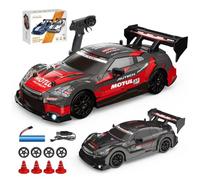 Joytopiaminds 1/24 Scale High-Speed RC Drift Car, 2.4G 4WD Full Proportional Control RC Sport Car with 280 Strong Motor, RC Racing Toy for Racer Enthusiasts - 3 Battery
