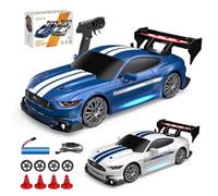 Joytopiaminds 1/24 Scale High-Speed RC Drift Car, 2.4G 4WD Full Proportional Control RC Sport Car with 280 Strong Motor, RC Racing Toy for Racer Enthusiasts - 2 Battery