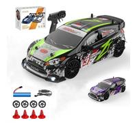 Joytopiaminds 1/24 Scale High-Speed RC Drift Car, 2.4G 4WD Full Proportional Control RC Sport Car with 280 Strong Motor, RC Racing Toy for Racer Enthusiasts - 2 Battery