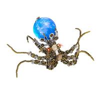 Joytopiaminds 3D Metal Puzzle for Adults, 2400+PCS DIY Assemble Steampunk Octopus Bracket & Star Light Model Kit with 16 Colors LED Light, Creative Decorations for Home or Office