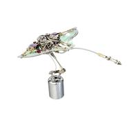 Joytopiaminds 3D Metal Puzzles for Adults, 422pcs DIY Assembly Submarine Series Fu Lu Shou Mechanical Manta Ray Fish Model with Iridescent Finish, Creative Decorations for Office & Home