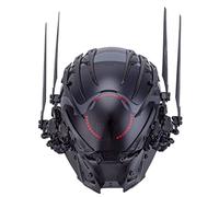 Joytopiaminds Cyberpunk Mask with LED Light, Movable Wings & Claws, Black Adjustable Cosplay Helmet for Halloween & Costume Events
