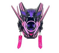 Joytopiaminds Full-Face Mask, Mechanical Futuristic Punk Masks, Tech wear Mask with LED Light for Halloween Cosplay & Parties
