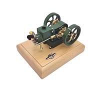 Joytopiaminds Hit and Miss Engine, 1.6cc Horizontal Evaporative Water-Cooled 4-Stroke Gasoline Engine with Speed-Limiting Flywheel for Physical Science Experiment Demonstration & Desk Decoration