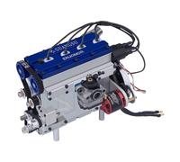 Joytopiaminds Retro Steam Engine Model Kits, 36cc DOHC Inline 4-Cylinder Water-Cooled Electrically Started Gasoline Engine for RC Car/Boat/Tank Models, Physical Science Experiment Display for Adults
