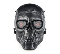 Joytopiaminds Steampunk Full-Face Robotic Thriller Mask, Hand-Painted TPR Role-Play Prop for Halloween, Cosplay & Parties