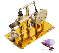 Joytopiaminds Stirling Engine Model Kit, Balance Single-Cylinder Hot Air Stirling External Combustion Engine with LED Bulb for Physical Science Experiment Display